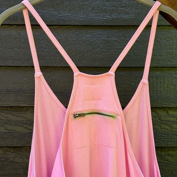 FREE PEOPLE Movement Hot Shot Onesie Prism Pink NWOT - Picture 10 of 11